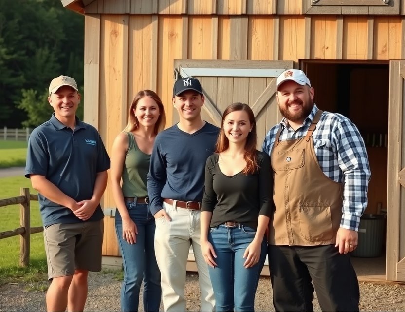 Porträt des Hofbesitzers