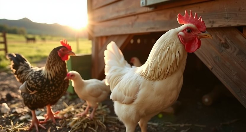 Weckruf der Hühner um 6 Uhr auf playyusisi.com